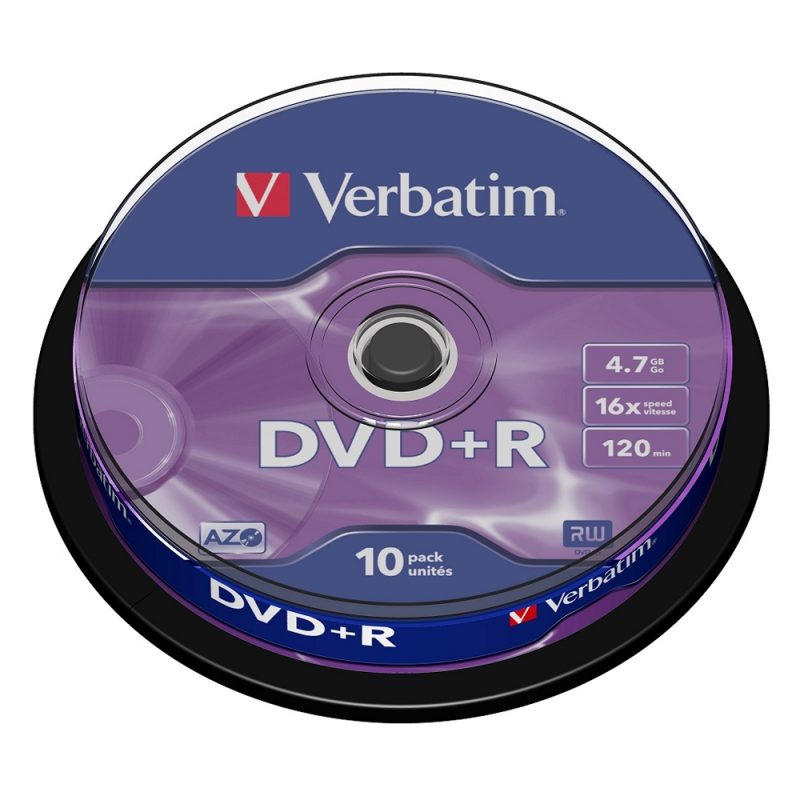 Verbatim DVD+R 47 GB/120 min 16x 10 Τεμ.σε Κωρίνα