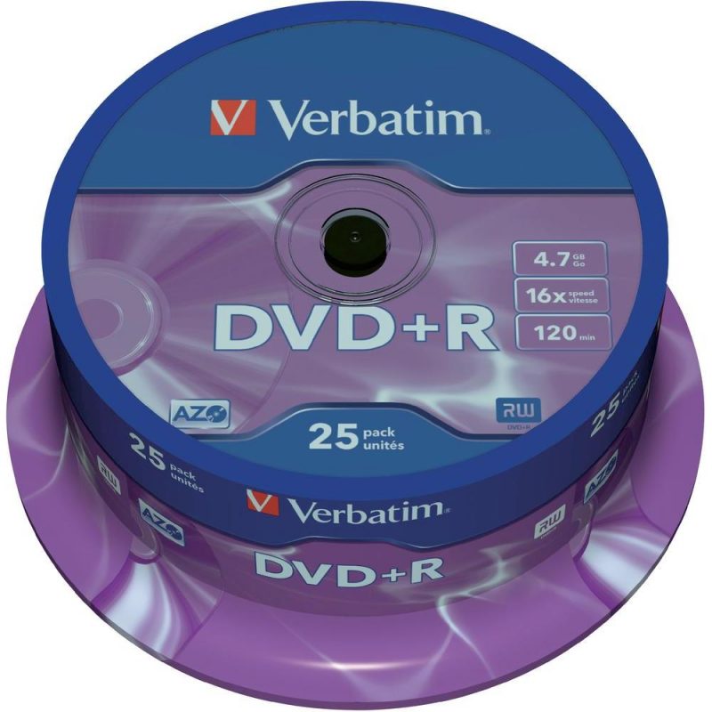 Verbatim DVD+R 47 GB/120 min 16x 25 Τεμ.σε Κωρίνα