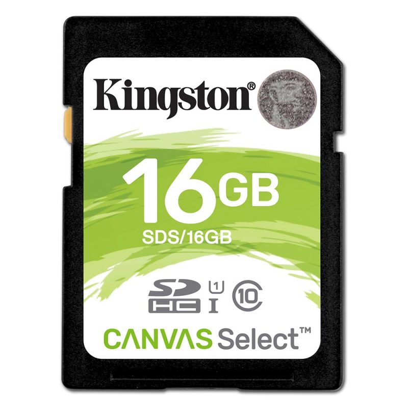Kingston SDHC Κάρτα Μνήμης 16GB Class 10 UHS-1 (SDS/16GB)