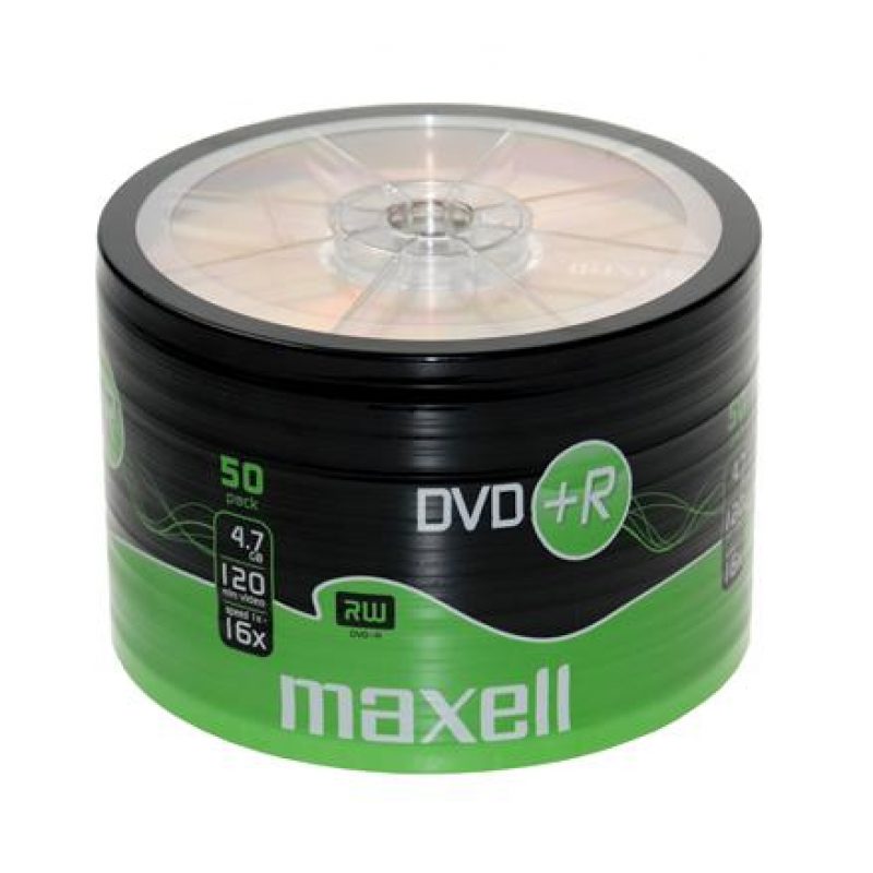 Maxell DVD+R 47 GB/120 min 16x 50 Τεμ.σε Ζελατίνα