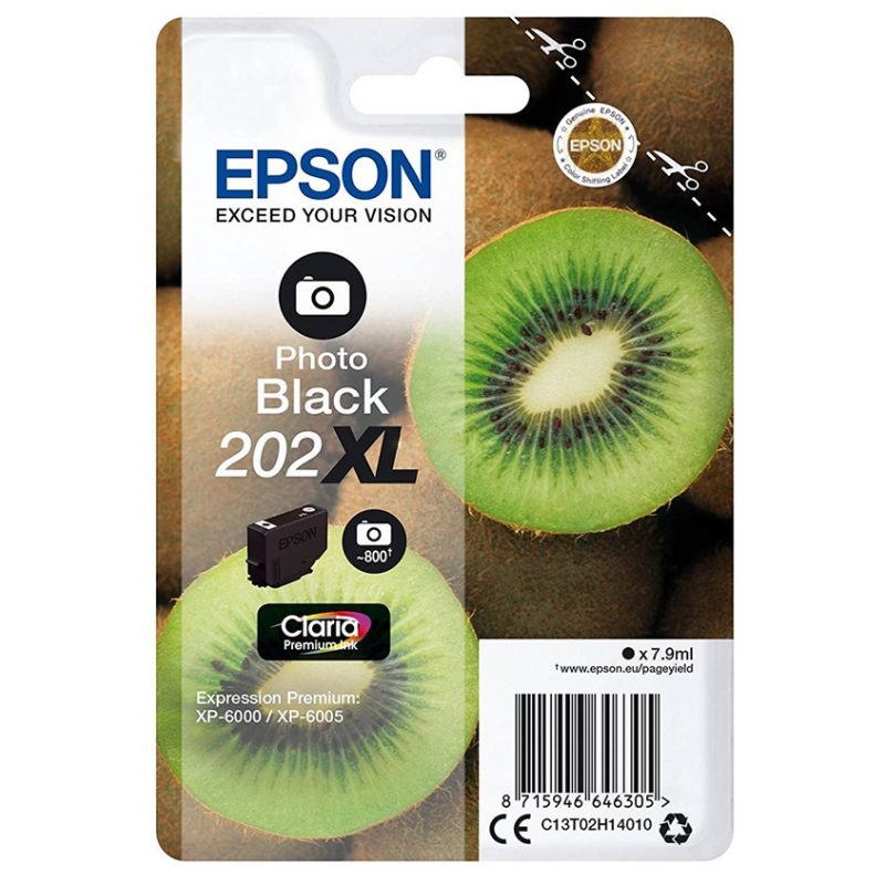 Μελάνι Epson 202XL Black (C13T02H14010)