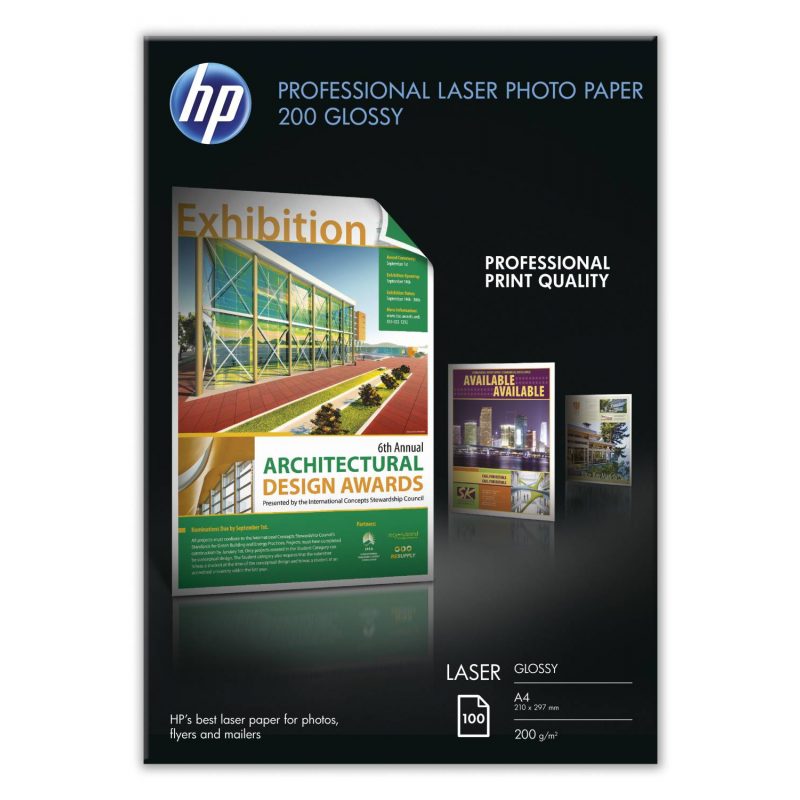 Hewlett Packard Glossy Laser Φωτογραφικό Χαρτί A4 200 g/m² 100 Φύλλα