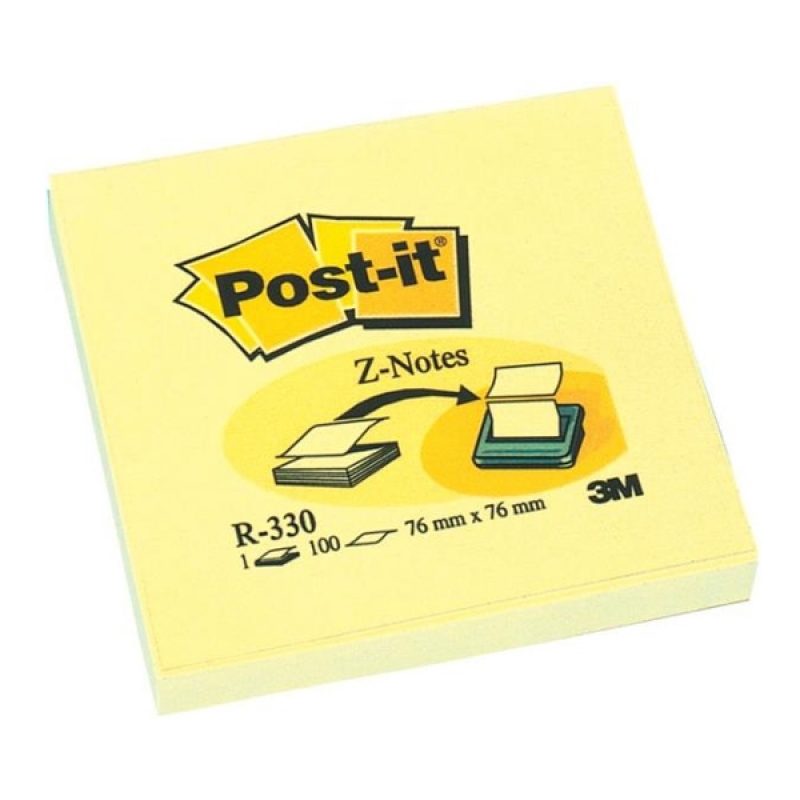 Post-it Αυτοκόλλητα Χαρτάκια Z-Notes 76 x 76 mm Κίτρινα